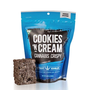 Detroit Edibles - Cannabis Crispy - Cookies N Cream 200mg