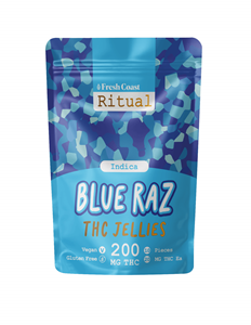 Fresh Coast Edibles - Blue Raspberry (I) Jellies 200mg