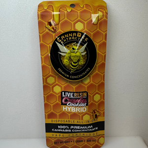 Canna Bee Extracts Live Resin Disposable - Cuvee Cookies - Hybrid (1g)